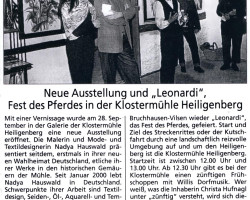 Neue Ausstellung und Leonardi