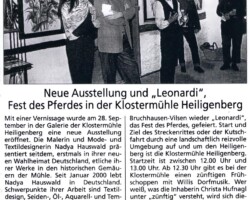 Neue Ausstellung und Leonardi