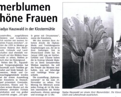 Sommerblumen und schöne Frauen