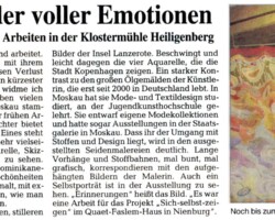 Farbenfrohe Stoffe und Bilder voller Emotionen